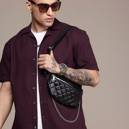 The Roadster Life Co. Textured Drop-Shoulder Relaxed Fit Pure Cotton Casual Shirt-image-29