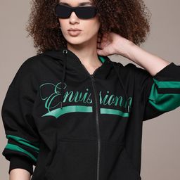 The Roadster Lifestyle Co. Women Printed Hooded Sweatshirt-picture-17