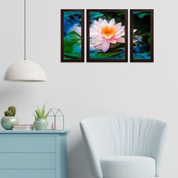 WENS Multi-Coloured Textured Floral Wall Art-3