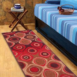 Status Red Patterned Floor Runner-12