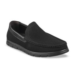 Metro Men Black Slip-On Sneakers-image-86