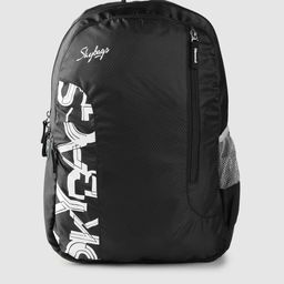 Skybags Unisex Black & White Brand Logo Print Backpack- 21.3 Ltrs-29