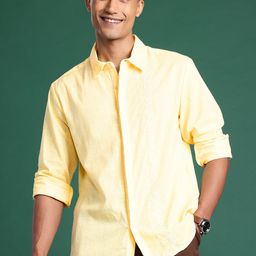 Sangria Semi Sheer Pure Cotton Casual Shirt-image-30