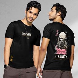 Bewakoof Black Eternity Graphic Printed T-shirt-image-32