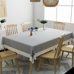 CASA-NEST Grey 4-Seater Anti-Slip Table Cover-43