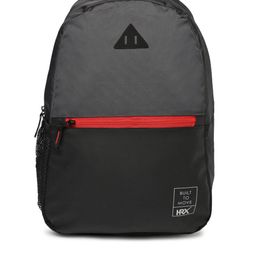 HRX by Hrithik Roshan Unisex Grey & Black Colourblocked Lifestyle Backpack-35
