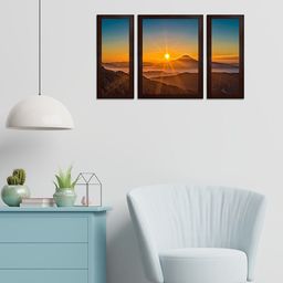 WENS Blue& Orange Sunrise View MDF Wall Art-picture-22