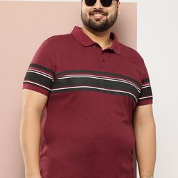 Sztori Striped Polo Collar Pure Cotton T-shirt-image-13