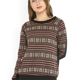 Zima Leto Women Multicoloured Self Design Sweatshirt-18