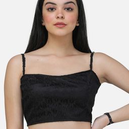 SCORPIUS Women Black Solid Fitted Top-image-83