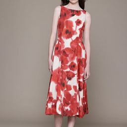 MANGO Floral Print A-Line Midi Dress-picture-36