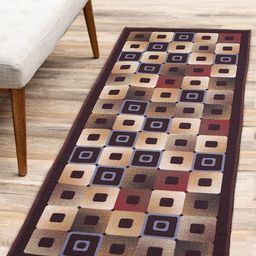 Status Multicoloured Printed Anti-Skid Taba Runner-16