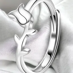MYKI Silver-Plated Adjustable Finger Ring-image-18