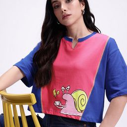 Kook N Keech Graphic Printed Drop-Shoulder Sleeves Pure Cotton Boxy T-shirt-picture-46