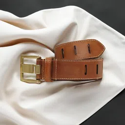 ART N VINTAGE Men Textured Leather Casual Belt-picture-11