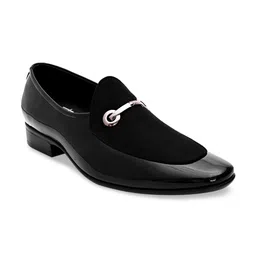 Hydes N Hues Men Black Solid Formal Loafers-image-66