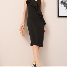 DressBerry Ruffles Day Shoulder Straps Sheath Dress-image-15