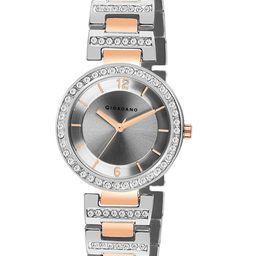 GIORDANO Women Silver-Toned & Rose Gold Analogue Watch-image-56