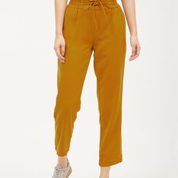 Harpa Women Mustard Yellow Smart Fit Solid Regular Trousers-image-99