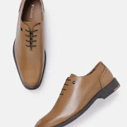 Van Heusen Men Leather Formal Oxfords-image-21