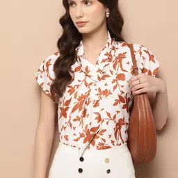 her by invictus Floral Print V-neck Regular Top-picture-50