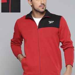 Reebok Men Red & Black Reversible Training Sporty Jacket-image-40