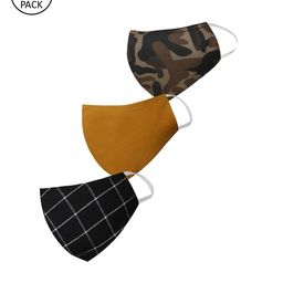 VASTRAMAY Unisex 3 Pcs 3 Ply Reusable Cloth Masks-image-86