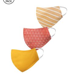VASTRAMAY Unisex 3 Pcs Printed 3-Ply Anti-Pollution Reusable Cloth Masks-image-85