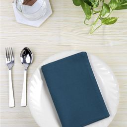 BLANC9 Set of 8 Blue Solid Table Napkins-29