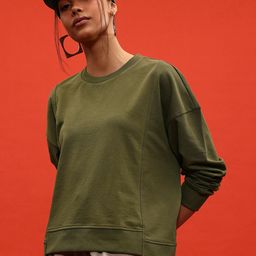 glitchez Knit City Vibes Drop-Shoulder Oversized Sweatshirt-image-5