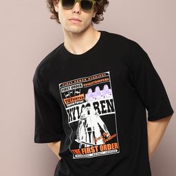 Kook N Keech Star Wars Men Printed Drop-Shoulder Sleeves T-shirt-image-43