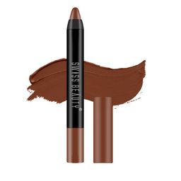 SWISS BEAUTY Non Transfer Matte Crayon Lipstick - Chocobar-82