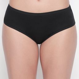 Bodycare Women Pack of 9 Black Solid Bikini Briefs E26B-picture-18