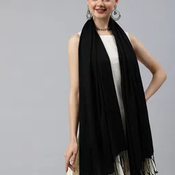 Rani Saahiba Solid Tasselled Dupatta-picture-19