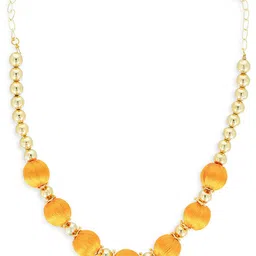 AKSHARA Girls Gold-Toned & Yellow Alloy Gold-Plated Handcrafted Necklace-image-62