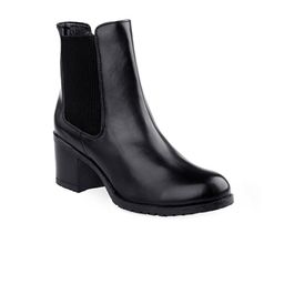Bxxy Women Leather Round Toe Regular Boots-12