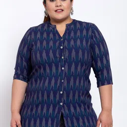 plusS Women Blue Printed Tunics-picture-49