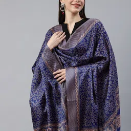 Rani Saahiba Ethnic Motifs Printed Kalamkari Dupatta-picture-38