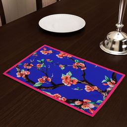 SEJ by Nisha Gupta Blue & Orange Printed Table Placemat-33
