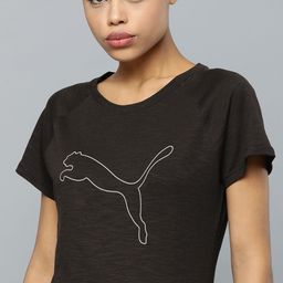 Puma Women Black Run 5 K Logo SS T-shirt-image-61