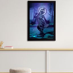 eCraftIndia Lord Krishna Satin Matt Texture UV Art Painting-image-57