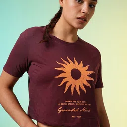 HRX by Hrithik Roshan Graphic Printed Yoga T-shirt-picture-23