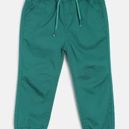 MINI KLUB Boys Green Joggers Trousers-image-47