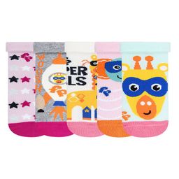 Bonjour Kids Pack Of 5 Assorted Ankle-Length Socks-image-57