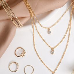 JOKER & WITCH Gold-Toned Aberto Jewellery Set-21