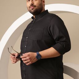 Sztori Plus Size Solid Casual Shirt-image-10