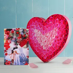 Archies Pink & Multicoloured Combo of Flower Soap & Greeting Card-picture-18