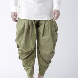 DEYANN Men Green Solid Dhoti-image-67