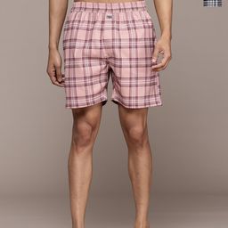 The Roadster Lifestyle Co. Pack Of 2 Checked Pure Cotton Boxers-image-98