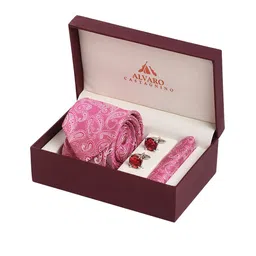 Alvaro Castagnino Men Pink & Silver-Toned Accessory Gift Set-image-27
